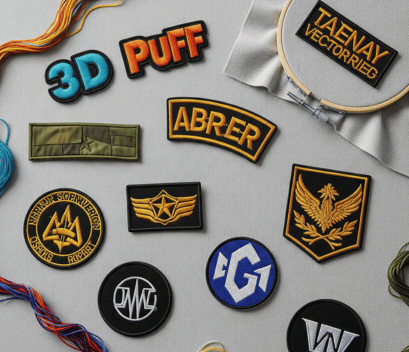 Custom embroidered samples